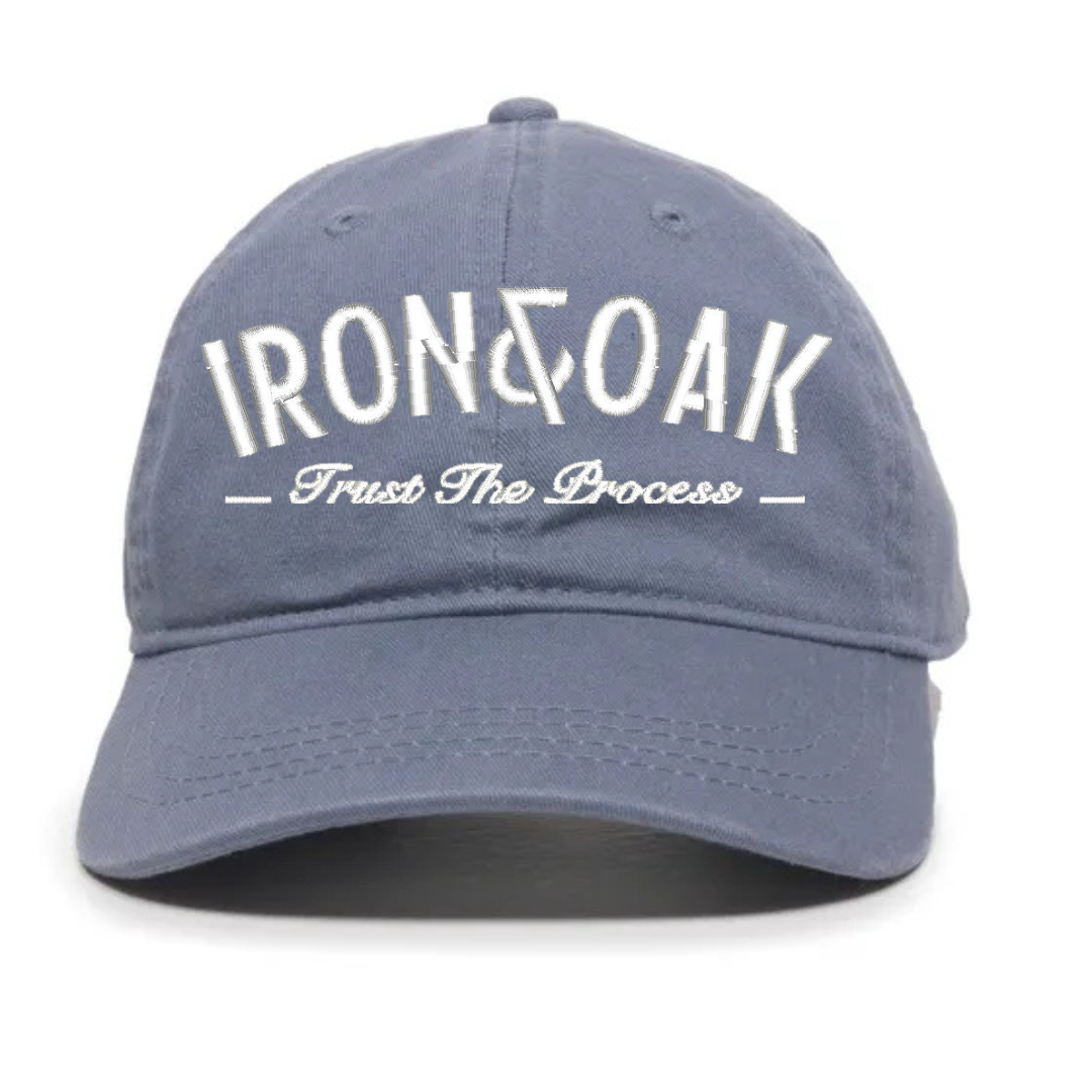 Trust The Process Dad Hat - Colombia Blue