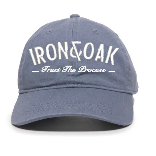Trust The Process Dad Hat - Colombia Blue